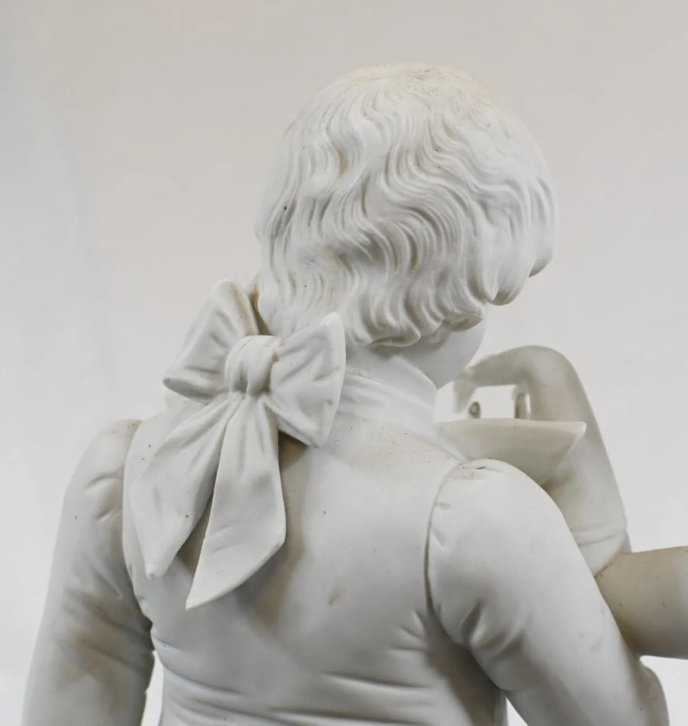 Antike Parian Biscuit Ware Lovers Statue, 2er Set