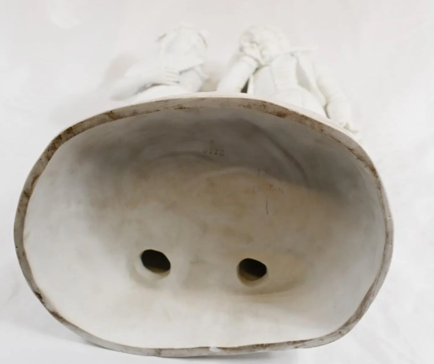 Antike Parian Biscuit Ware Lovers Statue, 2er Set