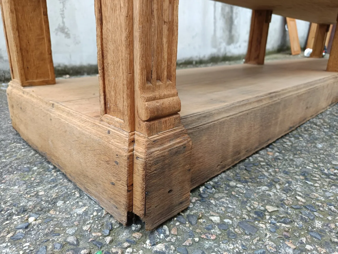 Antiker Arbeitstisch aus Eiche