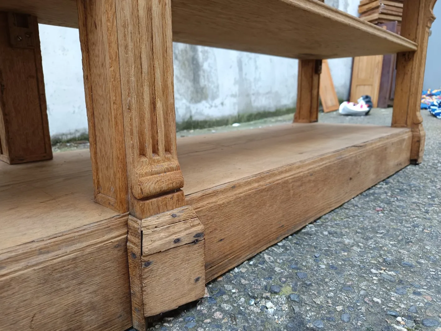 Antiker Arbeitstisch aus Eiche