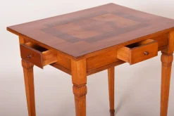 Antiker Brauner Kartentisch aus Kirschbaum, 1790er