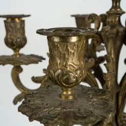 Antiker Bronze Kronleuchter, 2 . Set