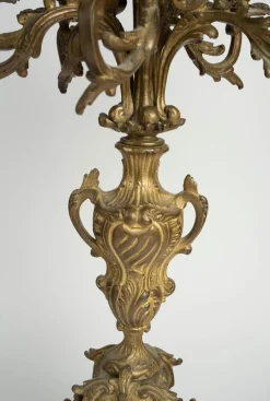 Antiker Bronze Kronleuchter, 2 . Set