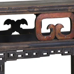 Antiker Chinese Geschnitzter Shanxi Konsolentisch