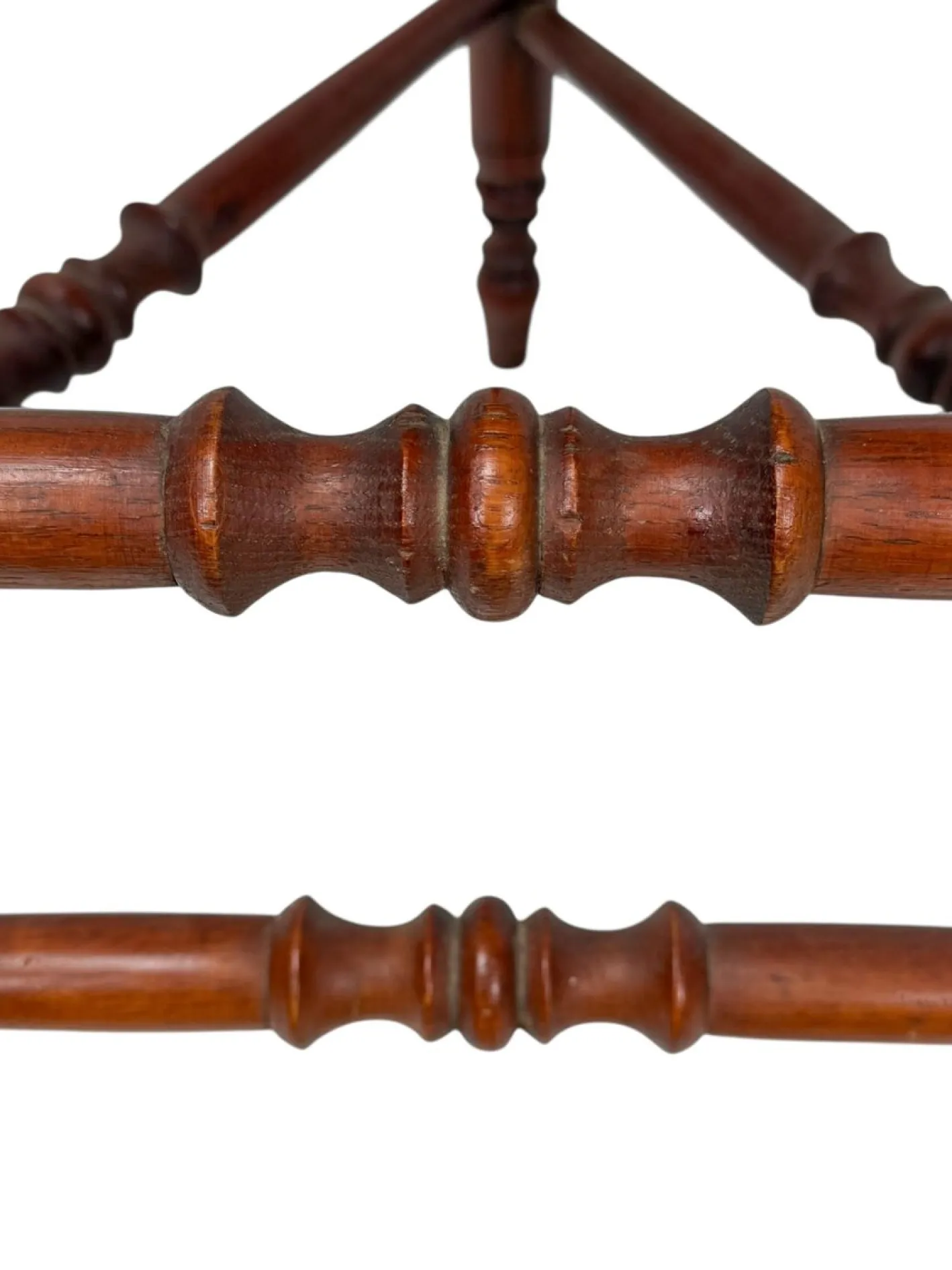 Antiker dreieckiger französischer Eckstuhl mit Gestell aus Buche, 1900er