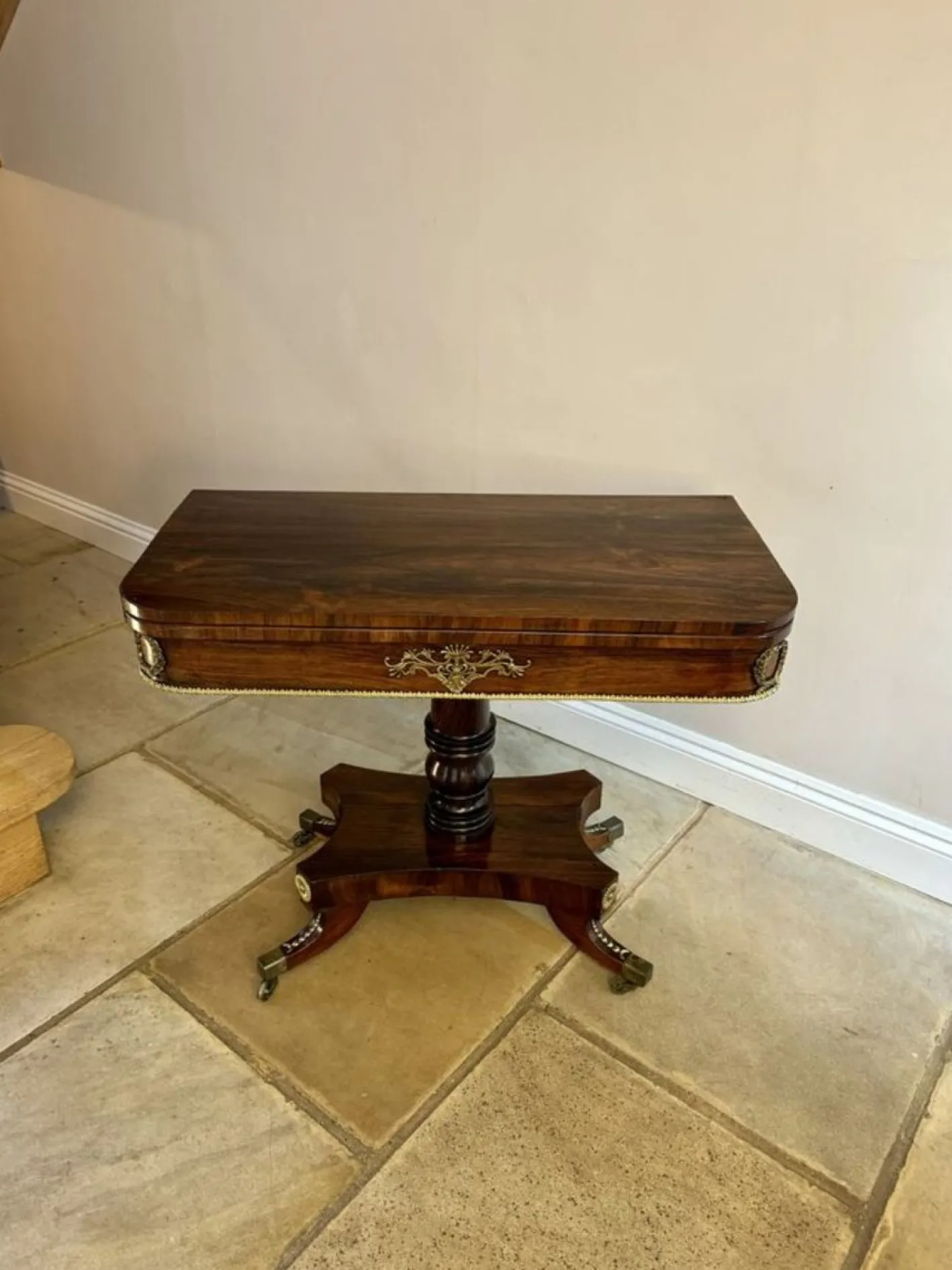 Antike Regency Palisander Kartentische, 1830, 2er Set