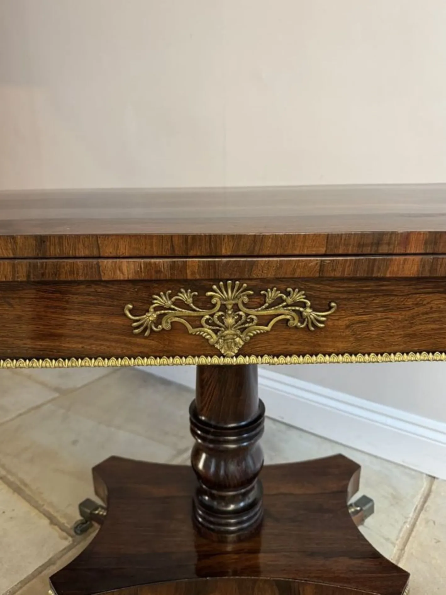 Antike Regency Palisander Kartentische, 1830, 2er Set