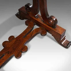 Antiker englischer Regency Palisander Klapptisch, 1820er