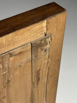 Antiker französischer Spiegel mit Rahmen aus Mahagoni, 1800er