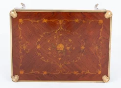 Antiker französischer Spieltisch mit Intarsien, 1880er