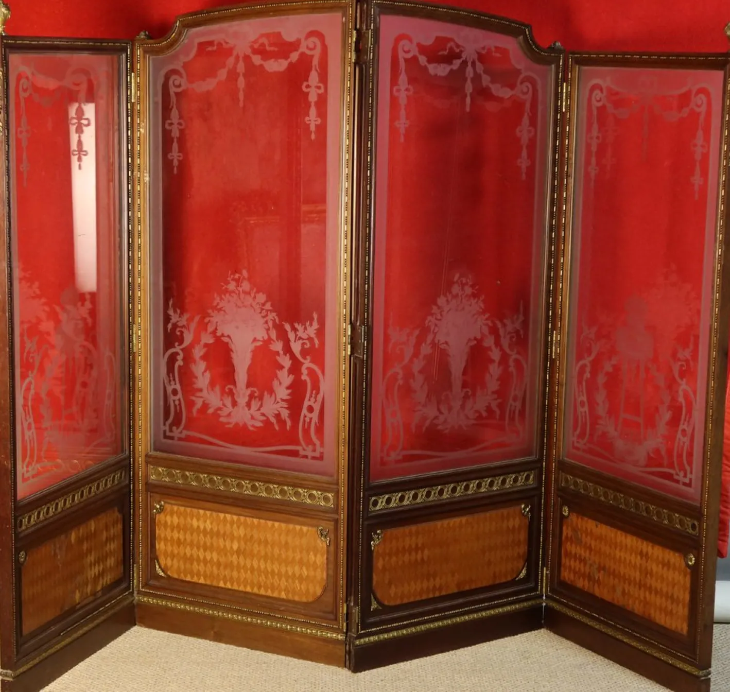 Antiker Glasschirm