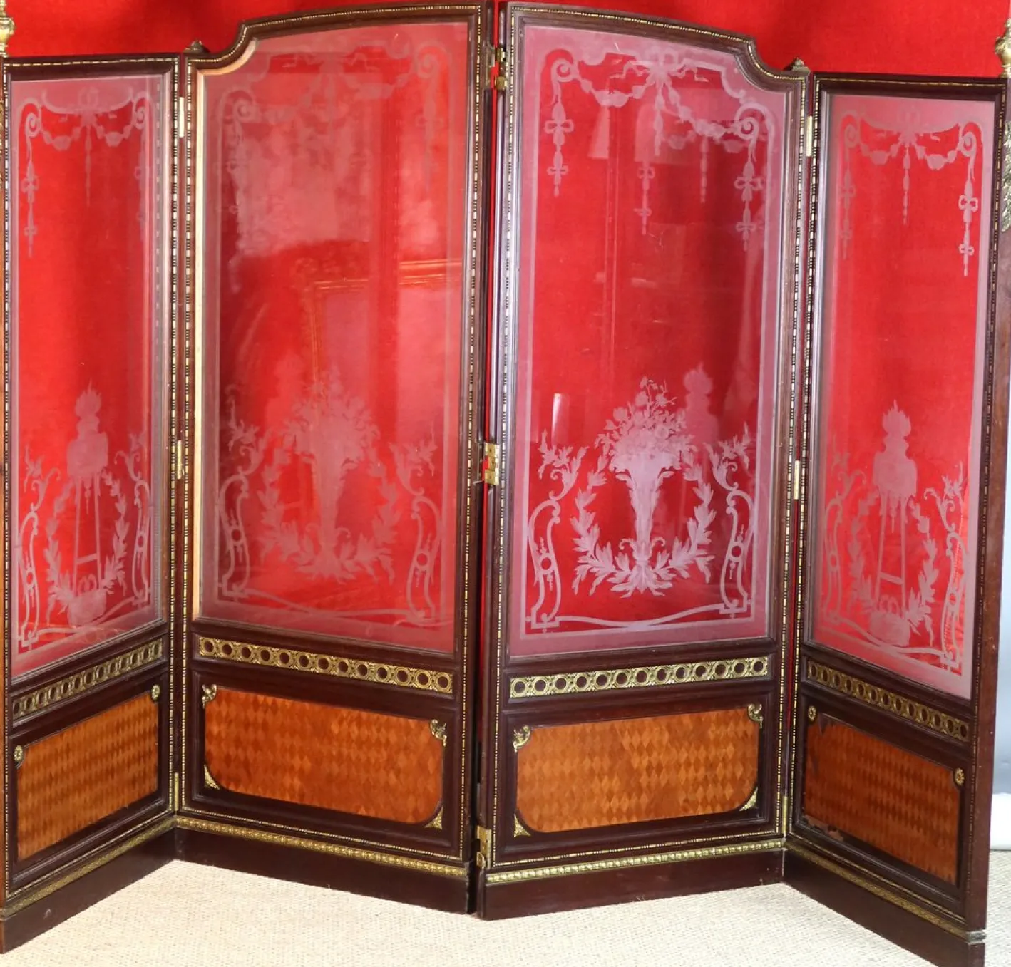 Antiker Glasschirm