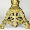 Antiker gotischer Kirchen-Kerzenständer aus Bronze