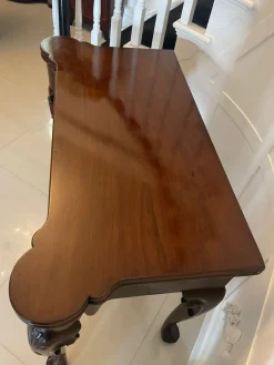 Antiker irischer George II Chippendale Mahagoni Kartentisch, 1750