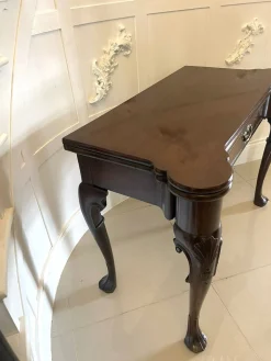 Antiker irischer George II Chippendale Mahagoni Kartentisch, 1750