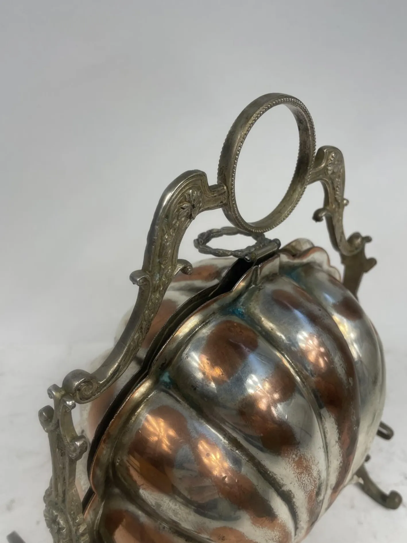 Antiker Kekshalter aus Silber, 1950er