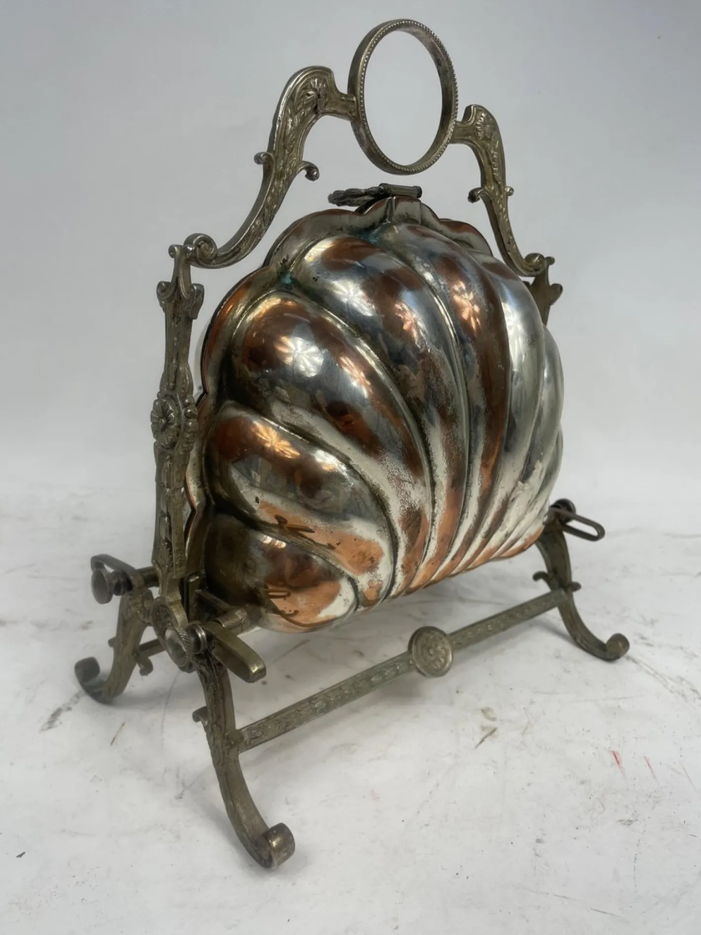 Antiker Kekshalter aus Silber, 1950er