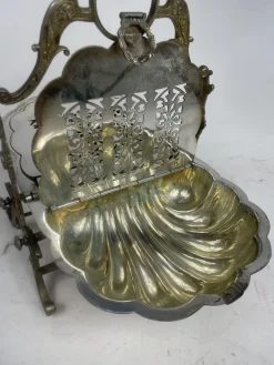Antiker Kekshalter aus Silber, 1950er