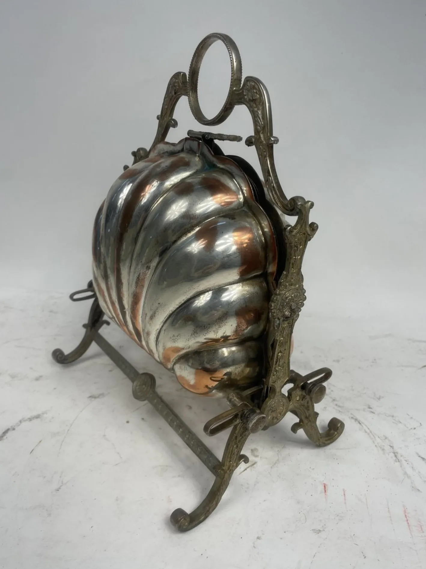 Antiker Kekshalter aus Silber, 1950er
