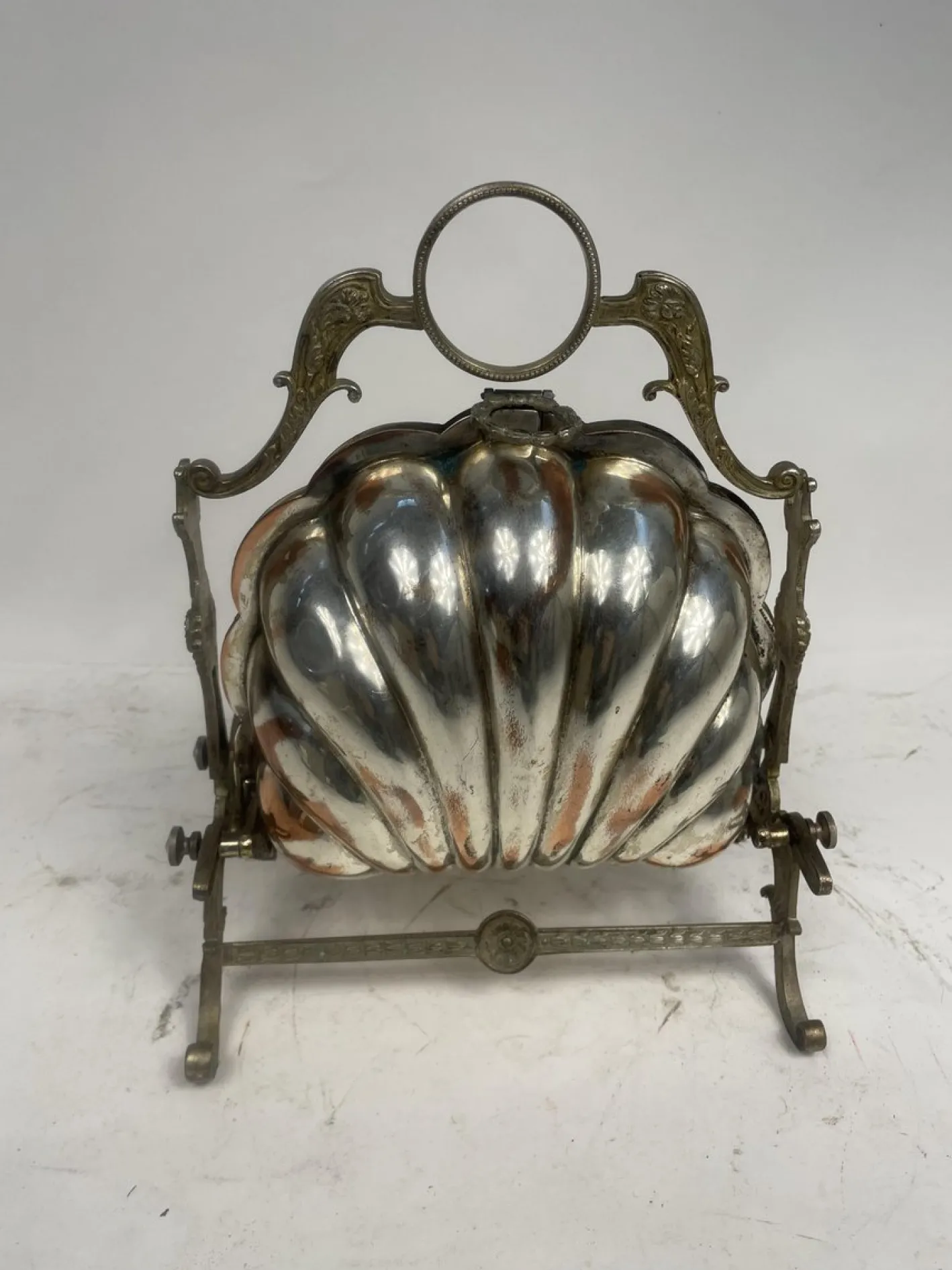 Antiker Kekshalter aus Silber, 1950er