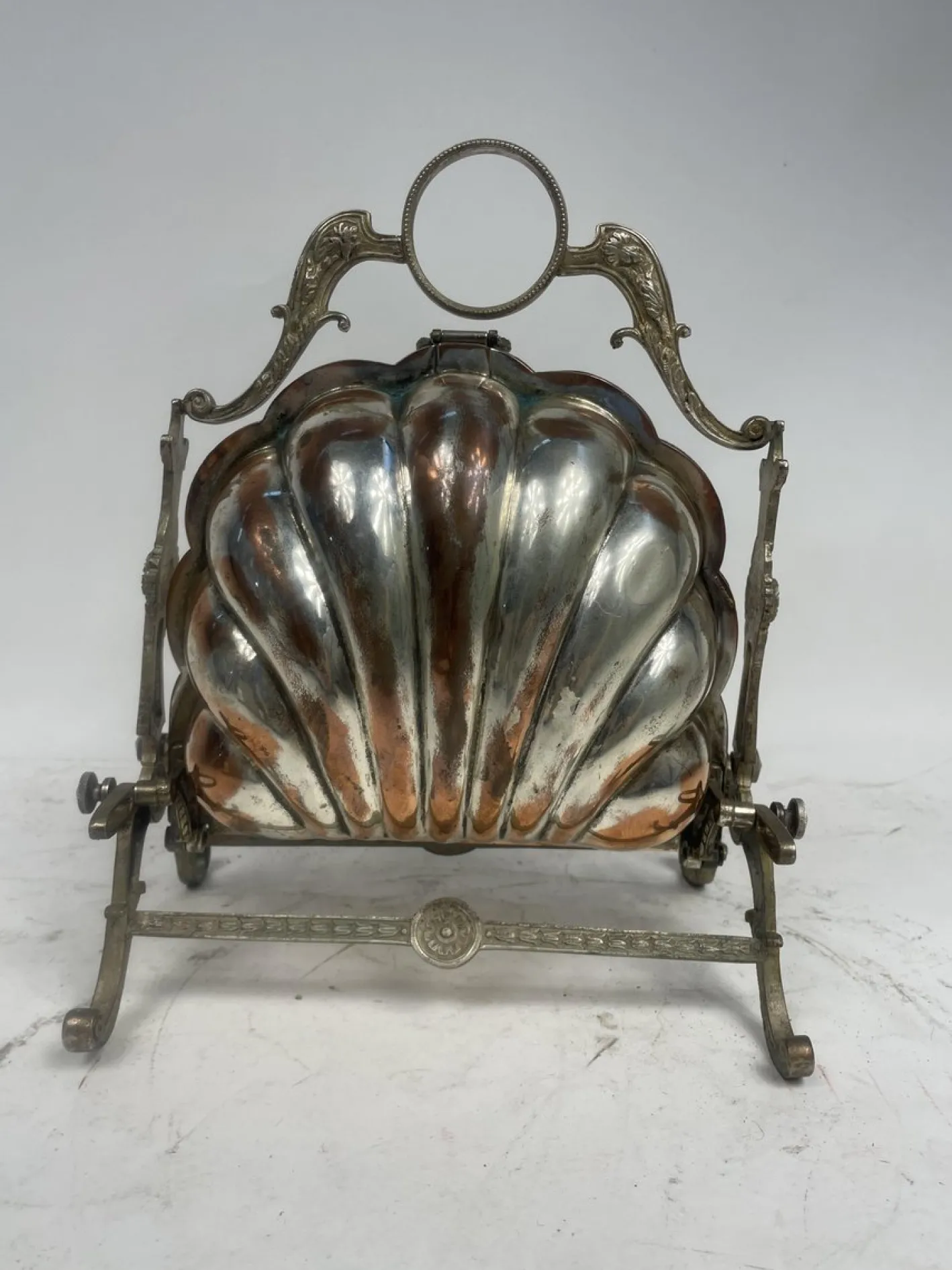 Antiker Kekshalter aus Silber, 1950er