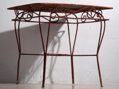 Antiker roter Gartentisch, 1920er
