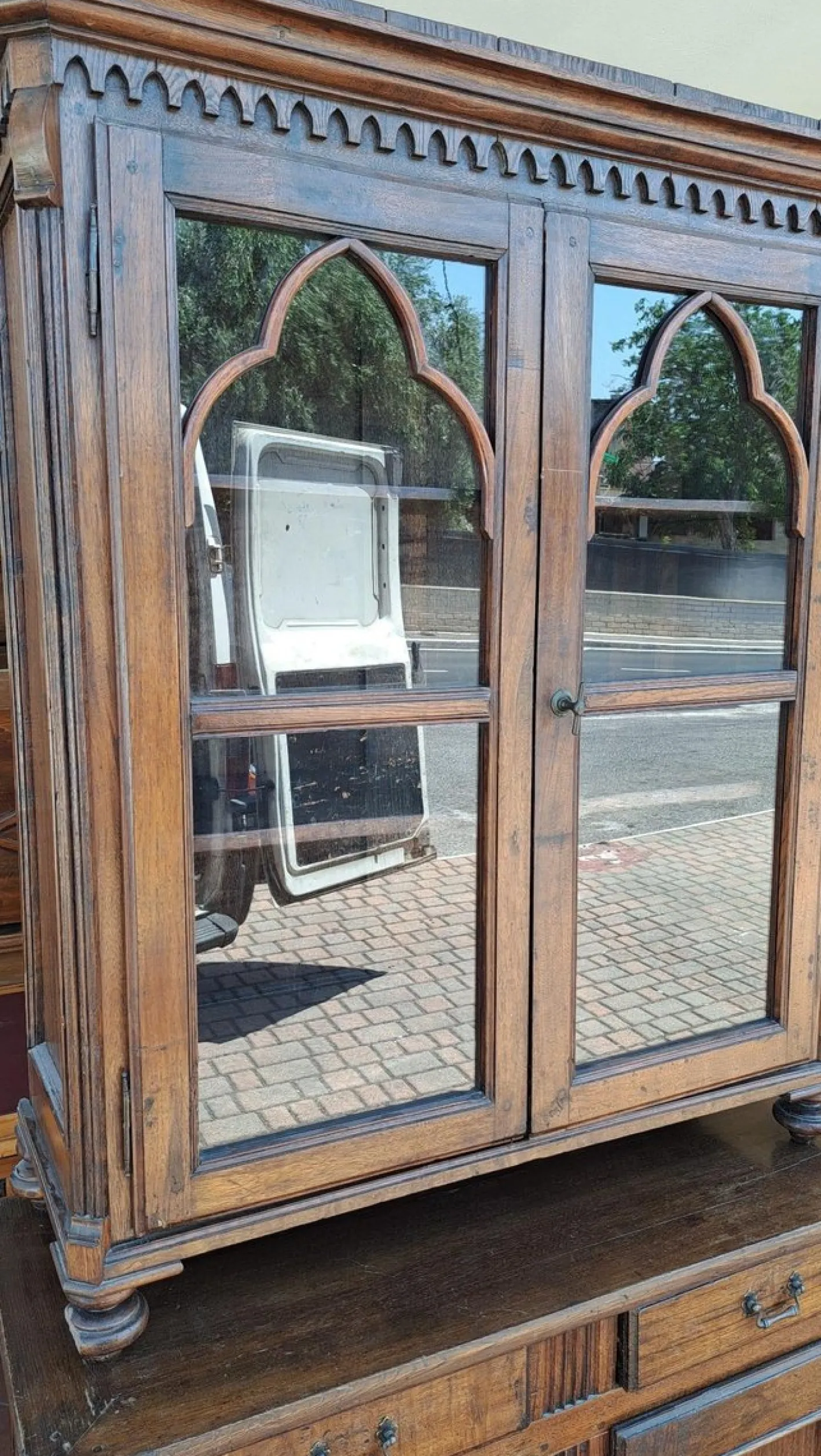 Antiker schottischer Schrank aus Eiche, 1800er