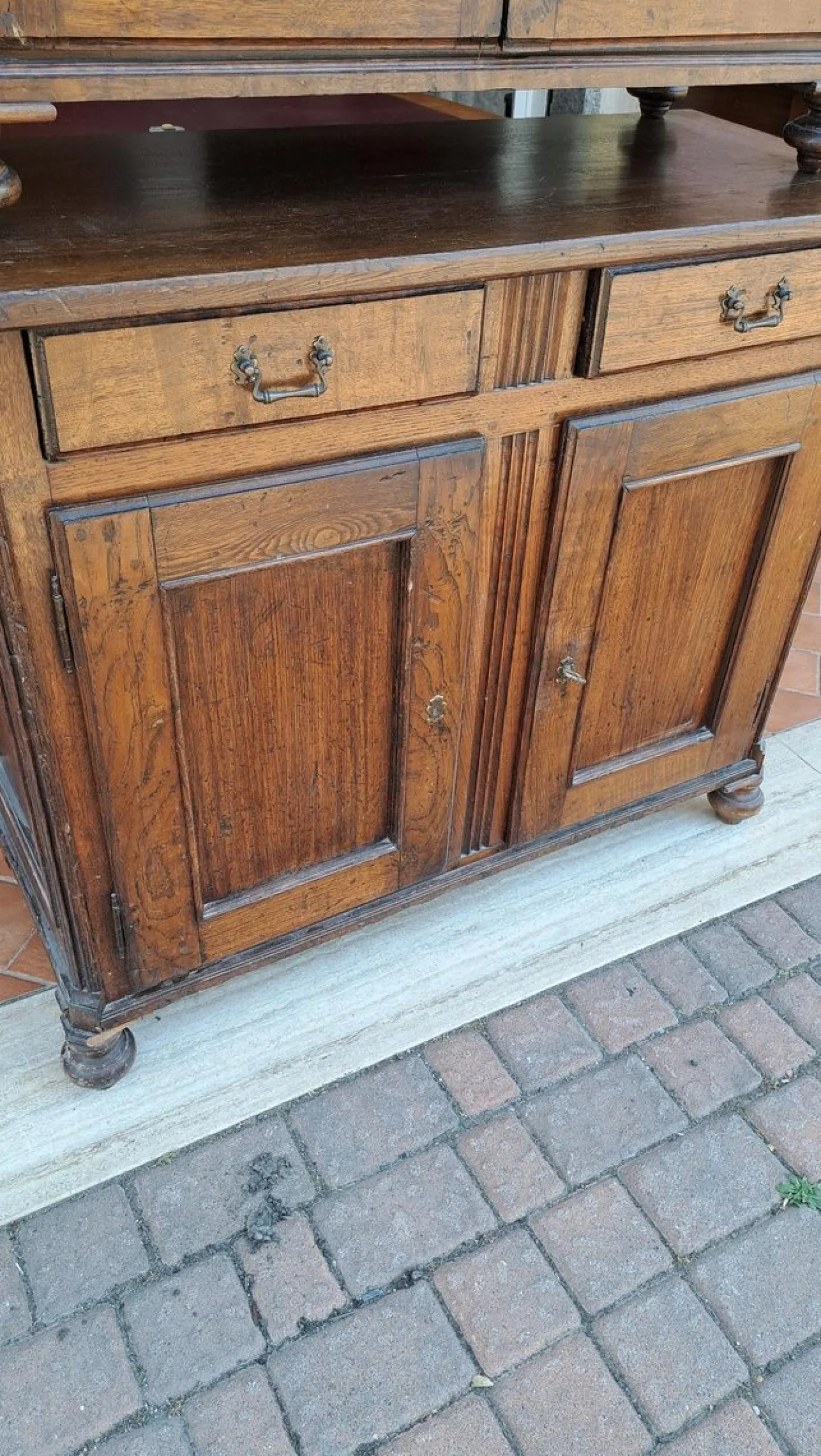 Antiker schottischer Schrank aus Eiche, 1800er