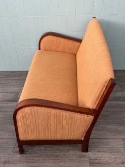 Antikes Art Deco Sofa aus Bugholz, 1930er
