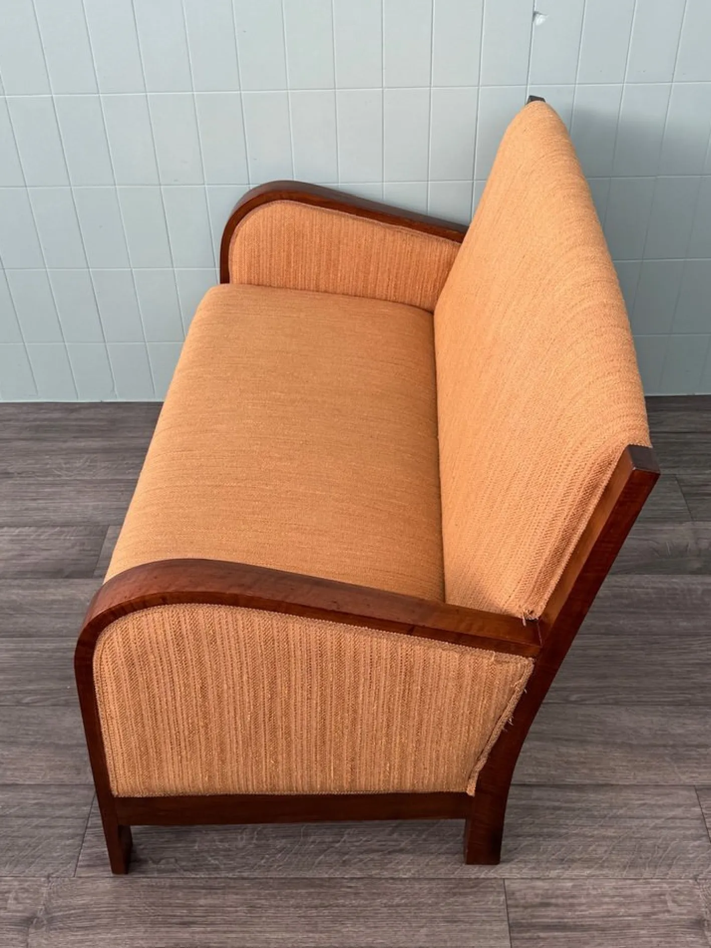 Antikes Art Deco Sofa aus Bugholz, 1930er