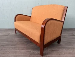 Antikes Art Deco Sofa aus Bugholz, 1930er