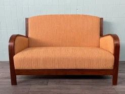 Antikes Art Deco Sofa aus Bugholz, 1930er