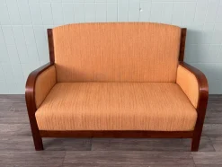 Antikes Art Deco Sofa aus Bugholz, 1930er