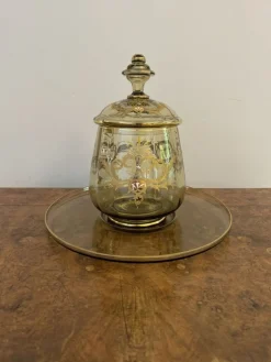 Antikes böhmisches Glas Bowle Set, 1900, 12 . Set