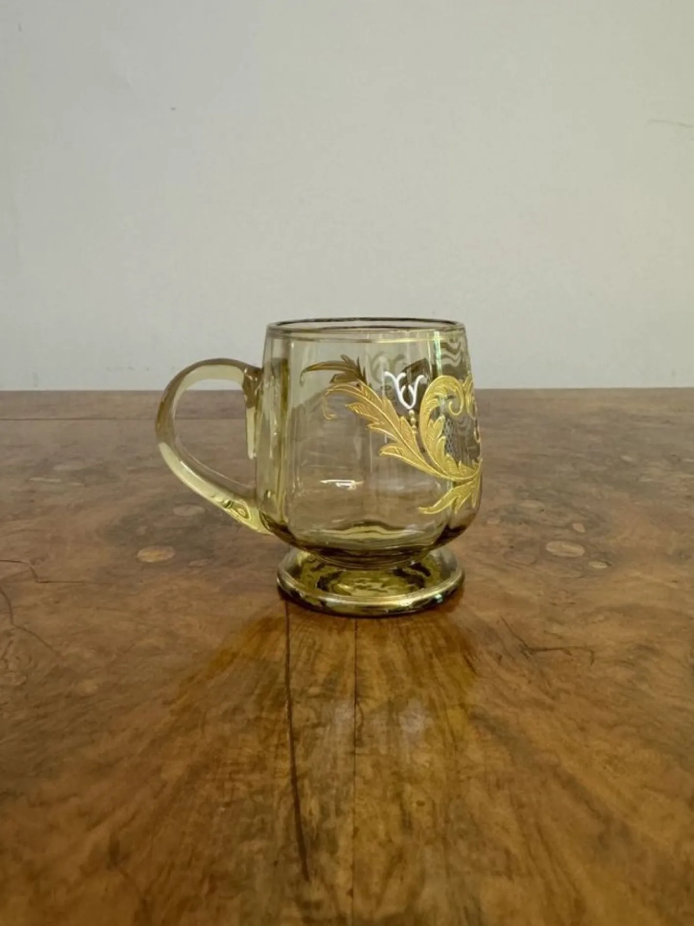 Antikes böhmisches Glas Bowle Set, 1900, 12 . Set