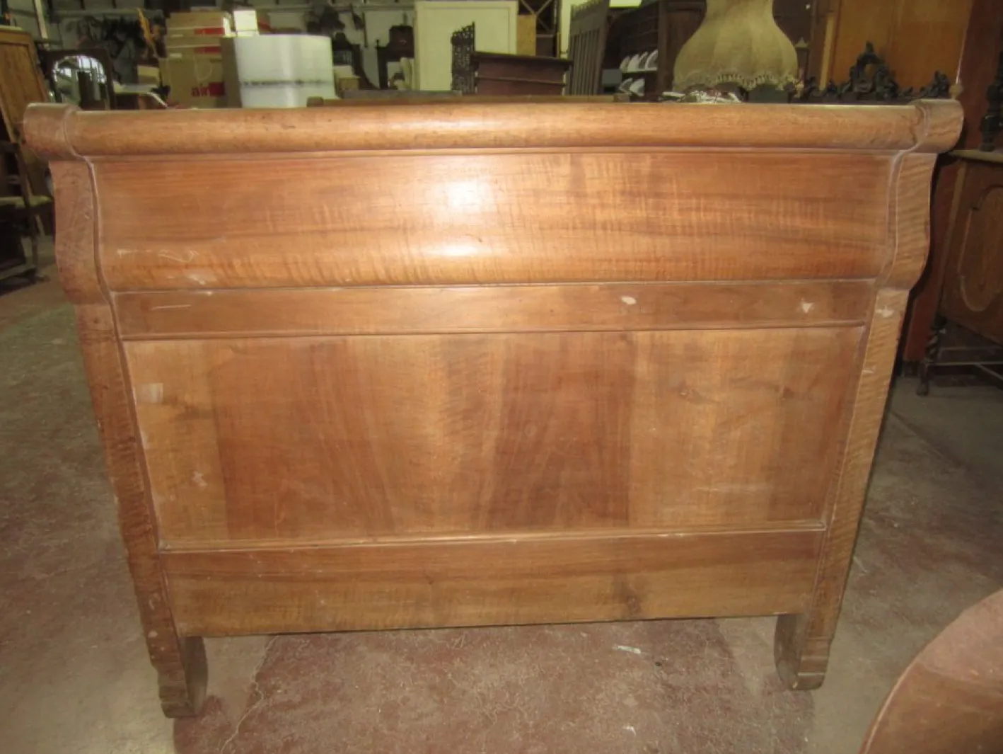 Antikes Bootsbett aus Holz