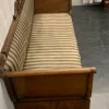 Antikes Empire Charles X Sofa aus Nussholz & Messing mit Intarsien, 1910er