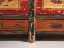 Antikes lackiertes Sideboard aus Ulmenholz, China, 1950