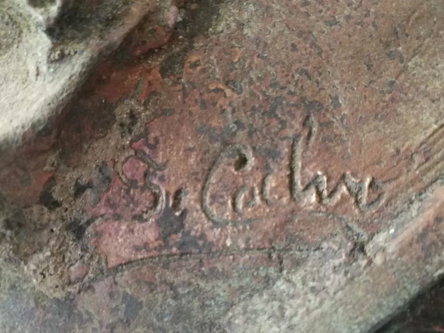 Antikes Leda-Relief aus Bronze