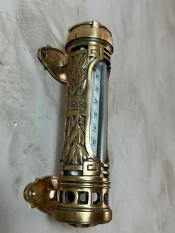 Antikes Messing Thermometer, 1900er