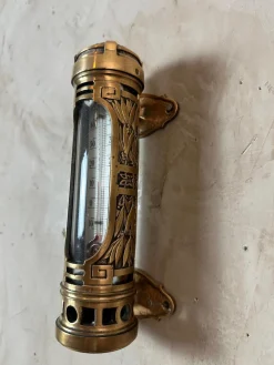 Antikes Messing Thermometer, 1900er