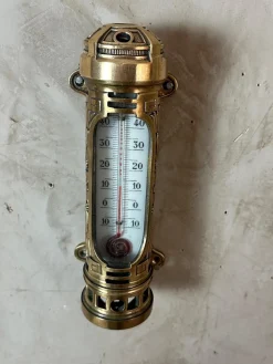 Antikes Messing Thermometer, 1900er