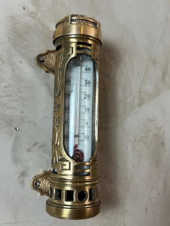 Antikes Messing Thermometer, 1900er
