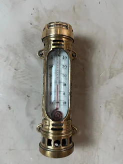 Antikes Messing Thermometer, 1900er