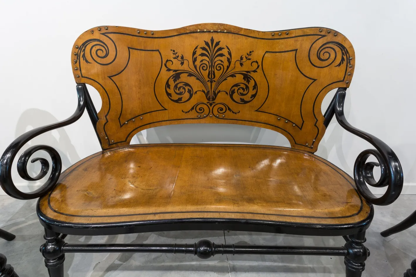 Antikes Tresillo Wohnzimmer Set, 3