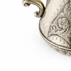Antike versilberte Teekanne, 1800er