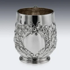 Antike viktorianische Tasse aus Silber, Sheffield, 1897