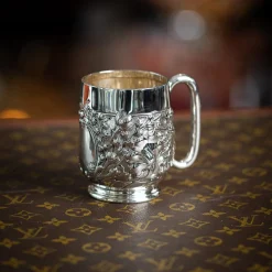 Antike viktorianische Tasse aus Silber, Sheffield, 1897