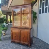Antike Vitrine aus Nussholz, 1820