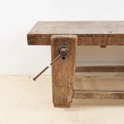 Antike Werkbank aus Holz